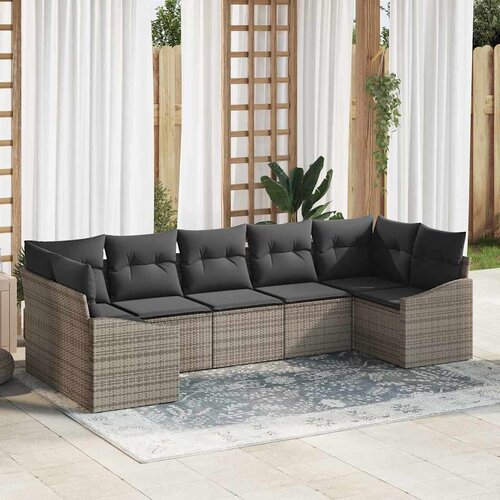  Set sofe 7 kom. poliratan 289 x 123,5 x 85 cm Slike
