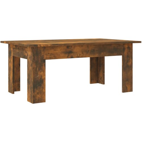 Maison Chic Klubska mizica - kavna mizica - Nizka mizica dimljeni hrast 100x60x42 cm inženirski les, (21753485) Slike