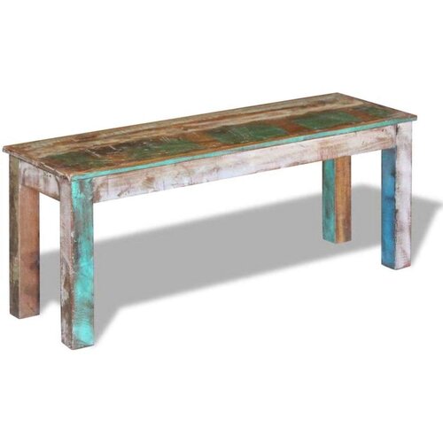vidaXL Klop iz trdnega predelanega lesa 110x35x45 cm, (20955035) Cene