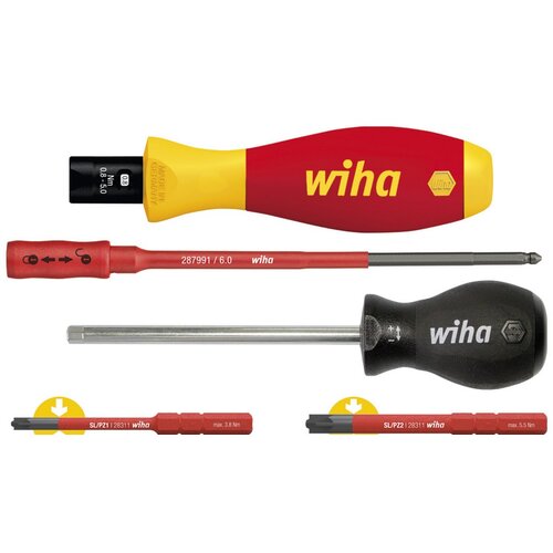 Wiha podesivi moment odvijač torque vario-s električarski plusminus / pozidriv varijabilno podesivi obrtni moment, 5 delova ( w 38074 ) Slike