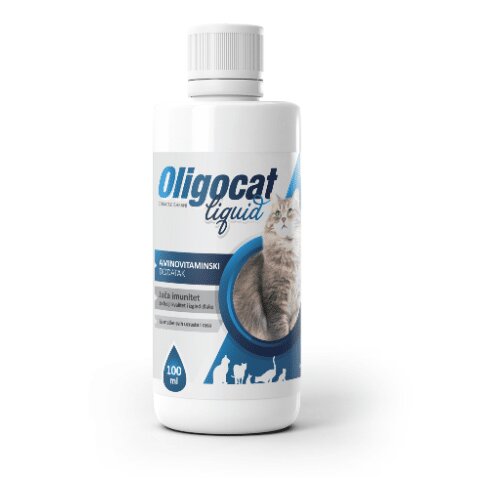 Interagrar oligocat liquid - multivitaminsko aminokiselinski koncentrat za mačke 100ml Slike