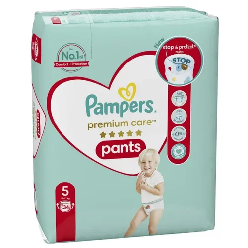 Pampers pants premium VP 5 junior 12-17kg 34kom