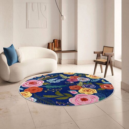 Conceptum Hypnose Kece-Fr68 tepih u mornarsko plavoj (100 x 100 cm) Cene