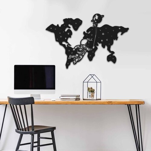 Wallity Zidna dekoracija MT - 006, 74 x 49 cm, Crna Cene
