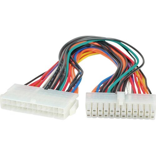 Roline tok priključni kabel [1x 24-polni električni mo&scaron;ki konektor ATX - 1x 24-polni električni ženski konektor ATX] 0.30 m pisana, (20414789) Cene