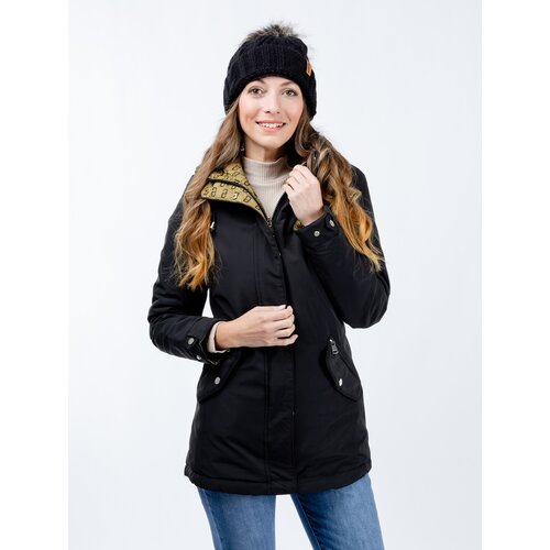 Glano Women&amp;#039;s reversible parka - green/black Slike