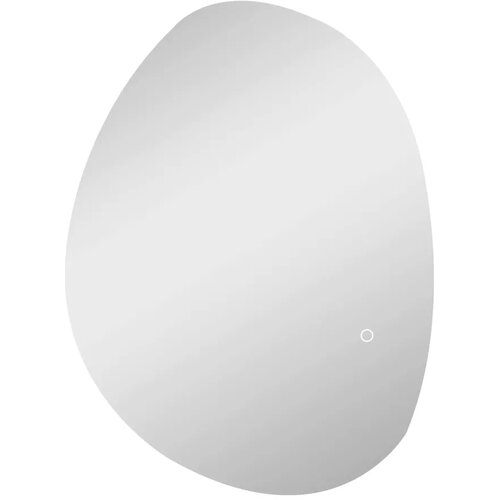  Asimetrično kupaonsko ogledalo 70 x 50 cm s LED svjetlom pametnim dodirnim prekidačem funkcijom protiv zamagljivanja srebrno Slike