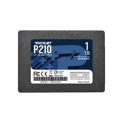 Patriot SSD 1TB 2.5&amp;rdquo;;P210; up to R/W : 520/430 MB/s Slike