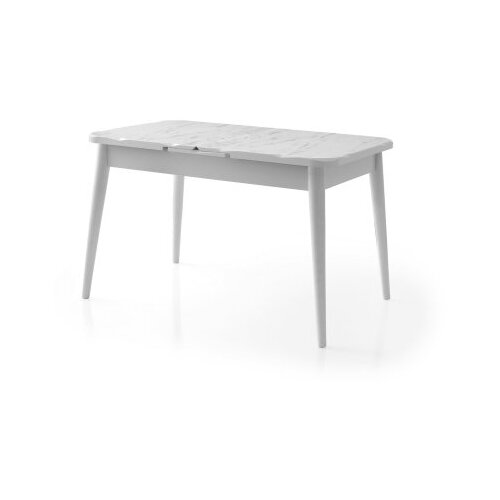 Hanah home Crea - 2942 White Extendable Dining Table Slike