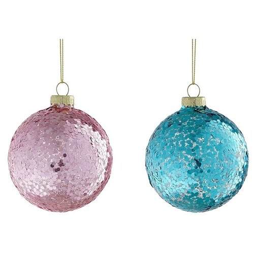  staklena kuglica (promjer: 8 cm, 1 kom., plava, roza) Cijene