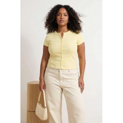 Trendyol ženska bluza Tbbss26Af00092, žuta Cene
