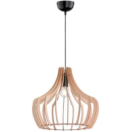 Tri O Svjetlosmeđa viseća svjetiljka od drva i metala Wood, visina 150 cm Cijene