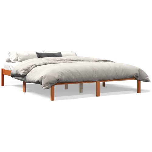 VidaXL Okvir kreveta vo&amp;scaron;tano smeđi 150 x 200 cm od masivne borovine Slike