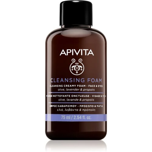 Apivita Cleansing Olive & Lavender čistilna pena za obraz in oči 75 ml Cene