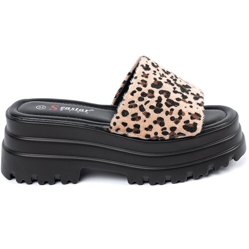 SEASTAR Leopard print platform flip-flops Cene