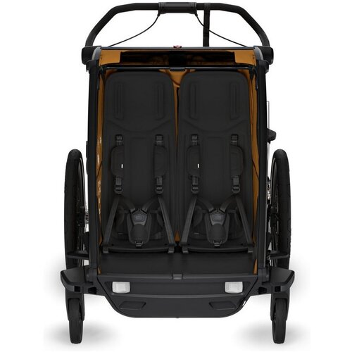 Thule &amp;scaron;portni voziček kolesarski double Chariot Sport 2 natural gold Slike