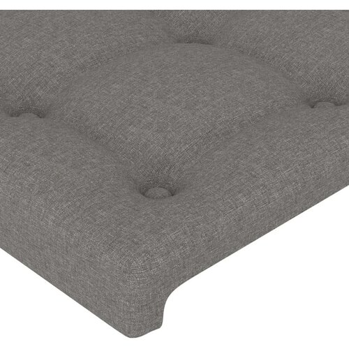  Uzglavlja 2 kom tamnosiva 72 x 5 x 78/88 cm od tkanine Slike