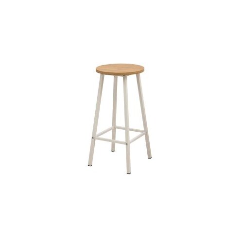 Hanah home mola set 100 - karina white white bar table &amp;amp; stool set (3 pieces) Slike