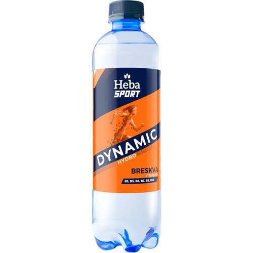Heba Sport Negazirana voda Dynamic, Breskva, 0.5l Slike