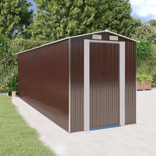 The Living Store Vrtna lopa temno rjava 192x606x223 cm pocinkano jeklo - Vrtna Lopa, (21751394) Cene