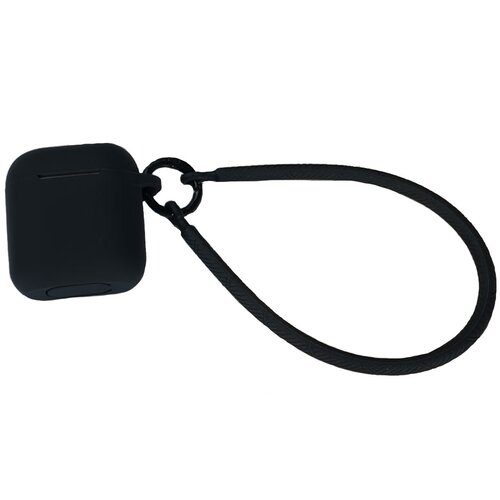 INF Silicone Protective Case with Hand Strap Compatible with AirPods 3rd Gen - Black, (5000158078) Cene