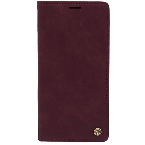  Maska za telefon LEATHER RETRO FLIP za Samsung S22 Ultra, Bordo Cene