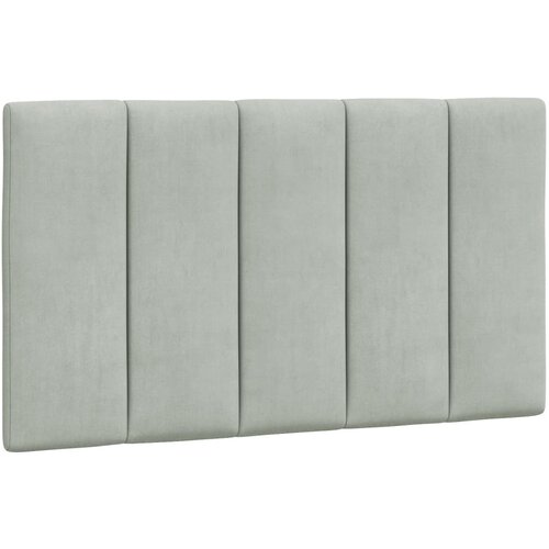 Maison Chic posteljno vzglavje - vzglavna omarica - vzglavna stranica svetlo siva 90 cm žamet, (21704313) Cene