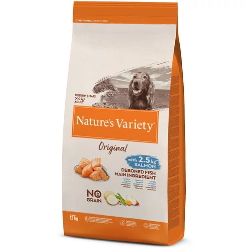 Nature's Variety Original No Grain Medium/Adult losos - Varčno pakiranje: 2 x 12 kg