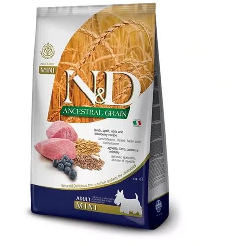N&d ag lamb & blueberry mini 2.5 kg Slike