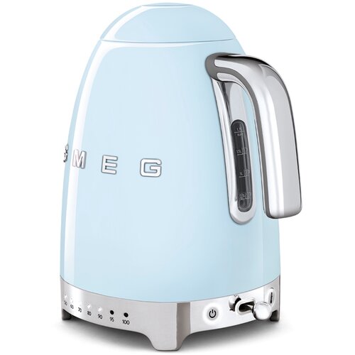 Smeg KLF04PBEU Wasserkocher, Regelbar 50&amp;#039;s Retro Style, Pastellblau Slike