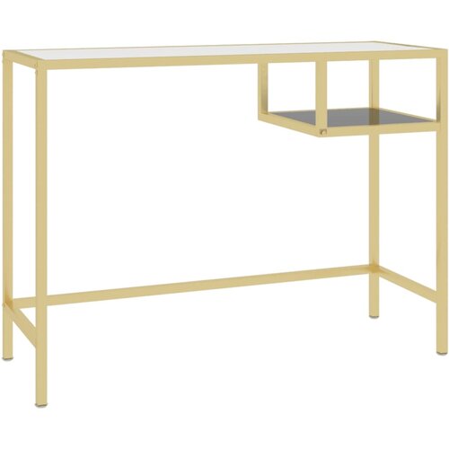 Maison Chic Računalniška miza - pisarniška miza prozorna 100x36x74 cm kaljeno steklo, (21785368) Cene