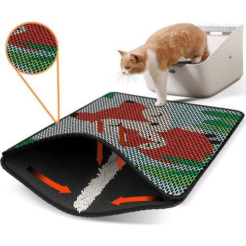 WALLXPERT Nrszn0097 multicolor cat litter mat Cene
