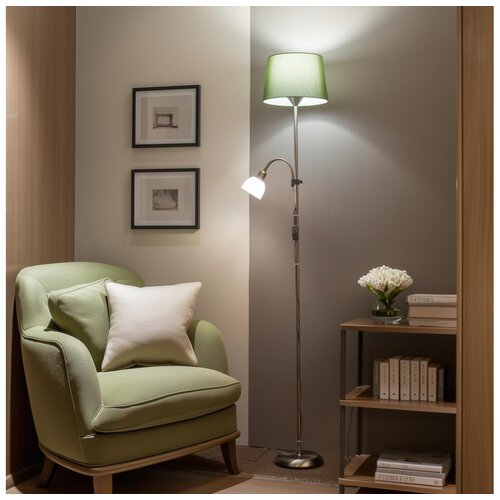  Brilagi - Stojeća lampa CERIA 1xE27/100W/230V + 1xE14/25W mat hrom/zelena Cene