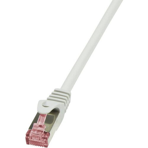 Logilink CQ2062S RJ45 omrežni kabel\, Patch kabel CAT 6 S/FTP 3.00 m siva ognjevaren\, z za&scaron;čitnim zapornim zatičem 1 kos, (20418476) Cene