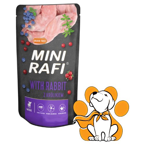 Rafi Mini Dog Grain Free Rabbit 150g, lažna Hrana Sa Zečetinom Za Osetljive Pse Cene