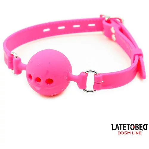 LATETOBED BDSM Line Silicone Breathable Ball Gag Size S Ball 4cm Pink