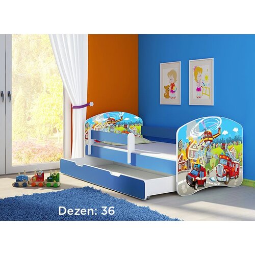 ACMA dečiji krevet ii 180x80 f + dušek 6 cm BLUE36 Cene