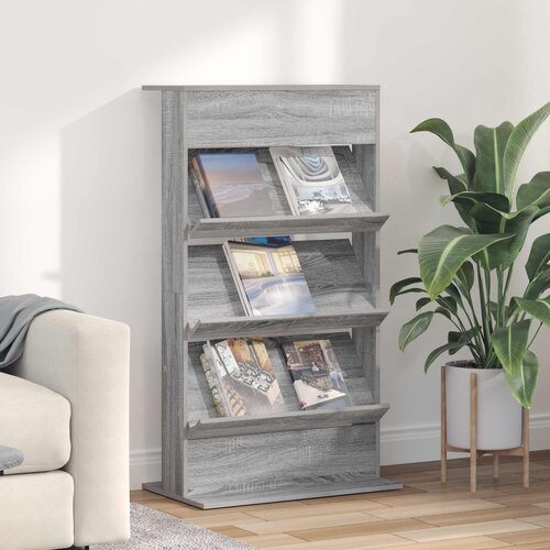  Polica za časopise s policom Siva Sonoma 70 x 41 x 126 cm Cijene