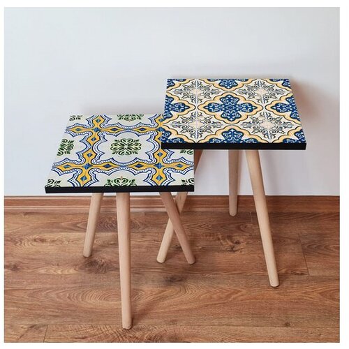 Hanah home sklapajući Stočić 2 Komada 2SHP464 - Navy Plavo Slike