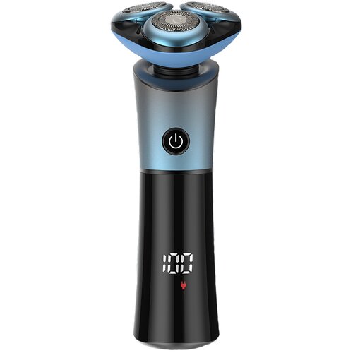 INF Večnamenski vrtljivi lebdeči magnetni električni brivnik s tremi rezili Blue, (21278619) Cene