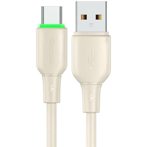 McDodo CA-4750 kabl sa led svetlom, 6A, 100W, usb a na tip c, 1.2m, bež Cene