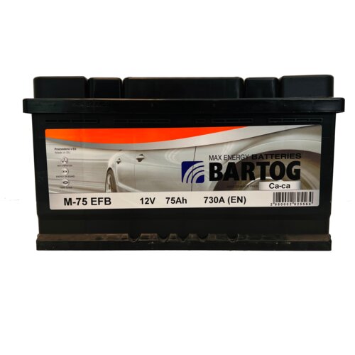  Akumulator Bartog M-75 EFB 75Ah D+ 730A(EN) 310x175x175 Slike