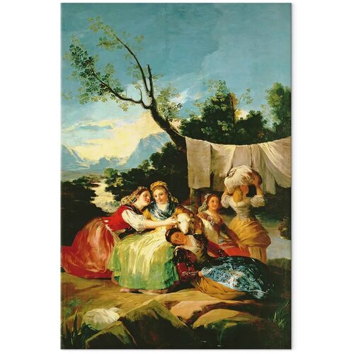  XXL slika - Francisco Goya &amp;ndash; The Washerwomen 160x240 Slike
