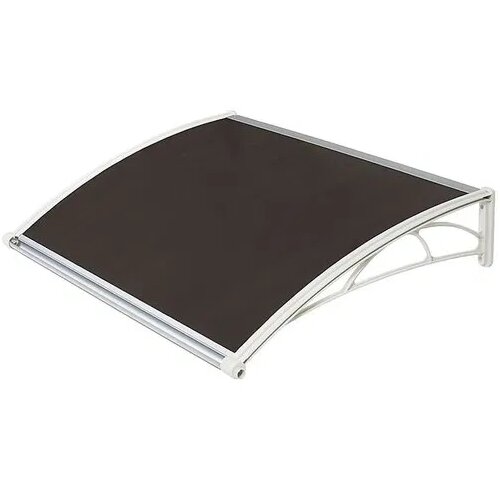 Nadstrešnica Za Vrata 82x120cm Bela Baza Ploča Bronza 6mm Cene