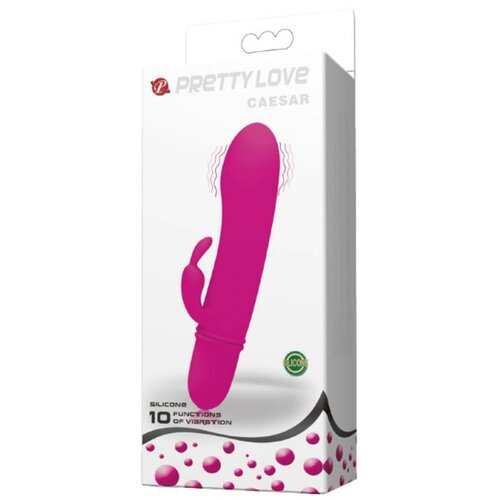 Pretty Love Cesar silikonski vibrator za G-tačku i klitoris &amp;mdash; 11,5 cm &amp;mdash; BI 14292 Slike