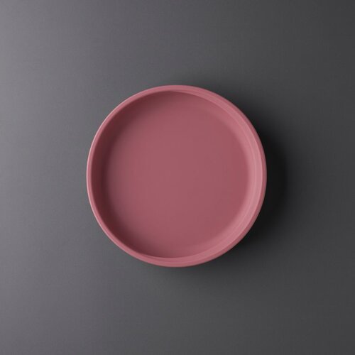 Tommee Tippee EasiStick&amp;trade; Silicone Weaning Plate tanjur s vakuumskim držačem 4m+ Pink 1 kom Slike