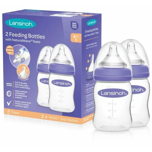 Lansinoh NaturalWave bočica za bebe 2 kom 2x160 ml