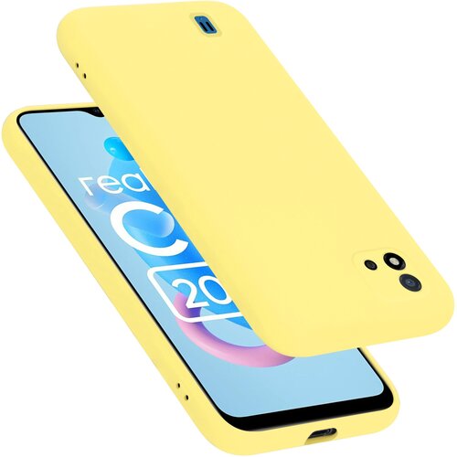  Ohišje, združljiv z Realme v tekoči rumeni - zaščitni pokrov iz fleksibilnega silikona TPU, (20694403) Cene