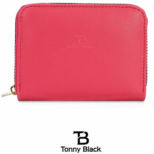 Tonny Black original women's card holder, coin compartment and zippered comfort model. stylish mini wallet with card holder pink. Slike