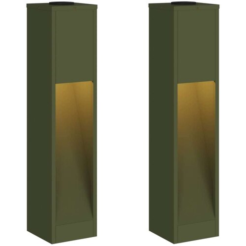  Solarna LED svjetiljka za stazu 2 pcs Maslinasto zelena Slike